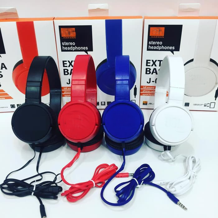 Headphone Head Phone Extra Bass J 08 J08 J 08 Stereo Jadi Store