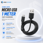 Kabel Data Micro USB 1 Meter Fast Charging Charger HP Android Samsung Oppo Vivo Xiaomi Realme Kabel Charger Android Pengisian Cepat Transfer Data Stabil Awet Kuat Anti Putus High Speed USB Cable Micro Berkualitas Premium Gaming Friendly Murah