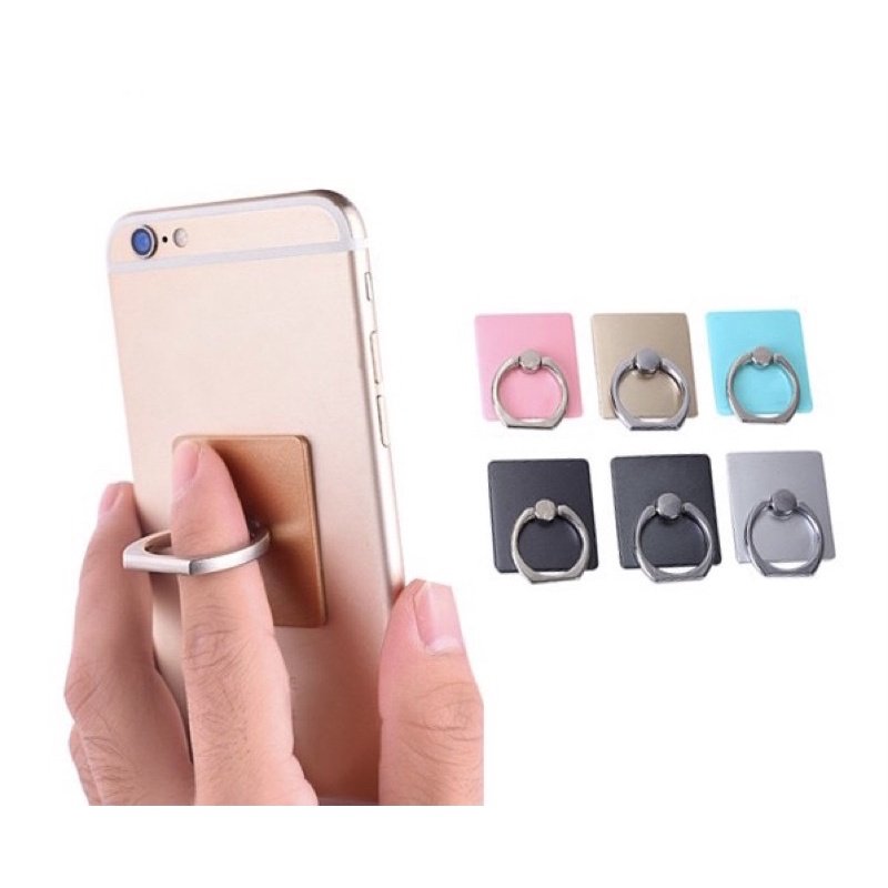 iRing Cincin Pegangan HP Ring Holder Handphone Metal Stand Dudukan Jari Tempel Universal 360 Derajat, Aksesori Smartphone untuk iPhone Android Tablet, Grip Ponsel Slim Minimalis sebagai Penyangga Meja - Gambar 5