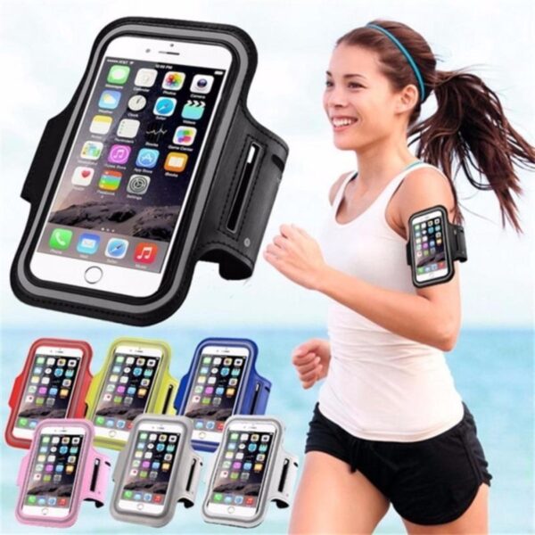 Universal Mobile Phone Ban Lengan Casing Olahraga Menjalankan Jogging Gym Armband Arm Band