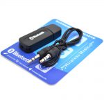 Penerima Sinyal Wireless Bluetooth Receiver Mobil 3.5mm Jack BT-163 Black Bluetooth Audio Music Receiver USB Adapter Dongle Bluetooth Receiver Mobil Aux 3.5mm Bluetooth Audio Amplifier Reciver Bluetooth Audio Adapter Universal