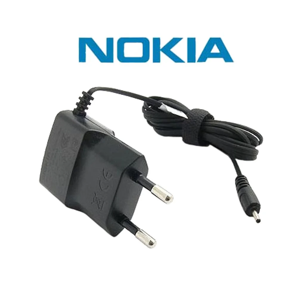 Nokia Charger Jack Kecil AC-5E Charger Nokia Lubang Kecil Original Cas HP Nokia Lama Konektor Small Pin 5V 800mA untuk Feature Phone 1200 1208 1209 1616 1650 1680 2700 6300 N70 N73 N95 N95 8GB - Gambar 2