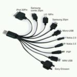 Kabel Charger Cabang / Cumi 10 Konektor