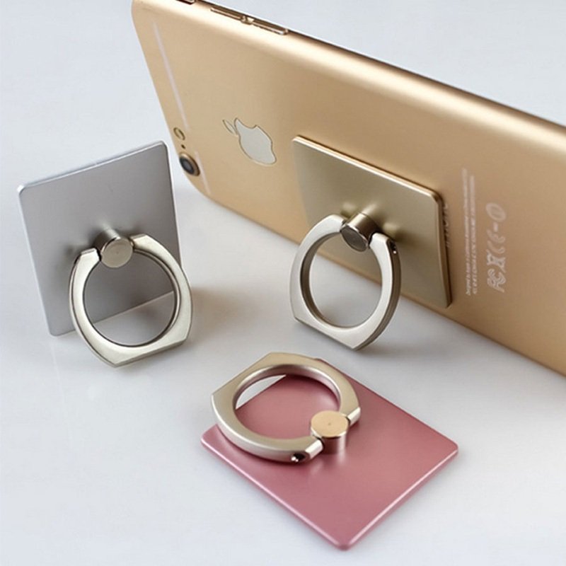 iRing Cincin Pegangan HP Ring Holder Handphone Metal Stand Dudukan Jari Tempel Universal 360 Derajat, Aksesori Smartphone untuk iPhone Android Tablet, Grip Ponsel Slim Minimalis sebagai Penyangga Meja - Gambar 4