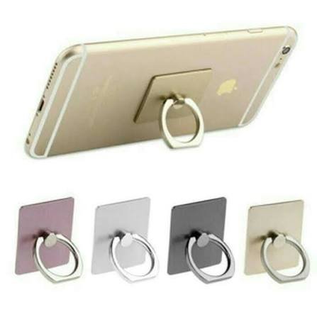 iRing Cincin Pegangan HP Ring Holder Handphone Metal Stand Dudukan Jari Tempel Universal 360 Derajat, Aksesori Smartphone untuk iPhone Android Tablet, Grip Ponsel Slim Minimalis sebagai Penyangga Meja - Gambar 8