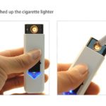 Korek Elektrik USB Pemantik Api Elektrik Tanpa Gas dan Api Rechargeable Lighter Portable Praktis untuk Rokok Lilin Camping Outdoor Travel USB Lighter Safety Modern