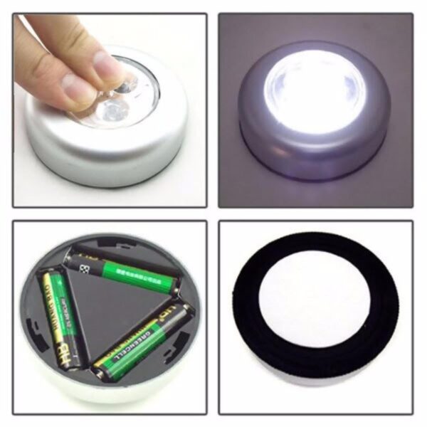 Lampu Tempel/Lampu Darurat Touch Lamp 3 LED Stick & Click - Gambar 2