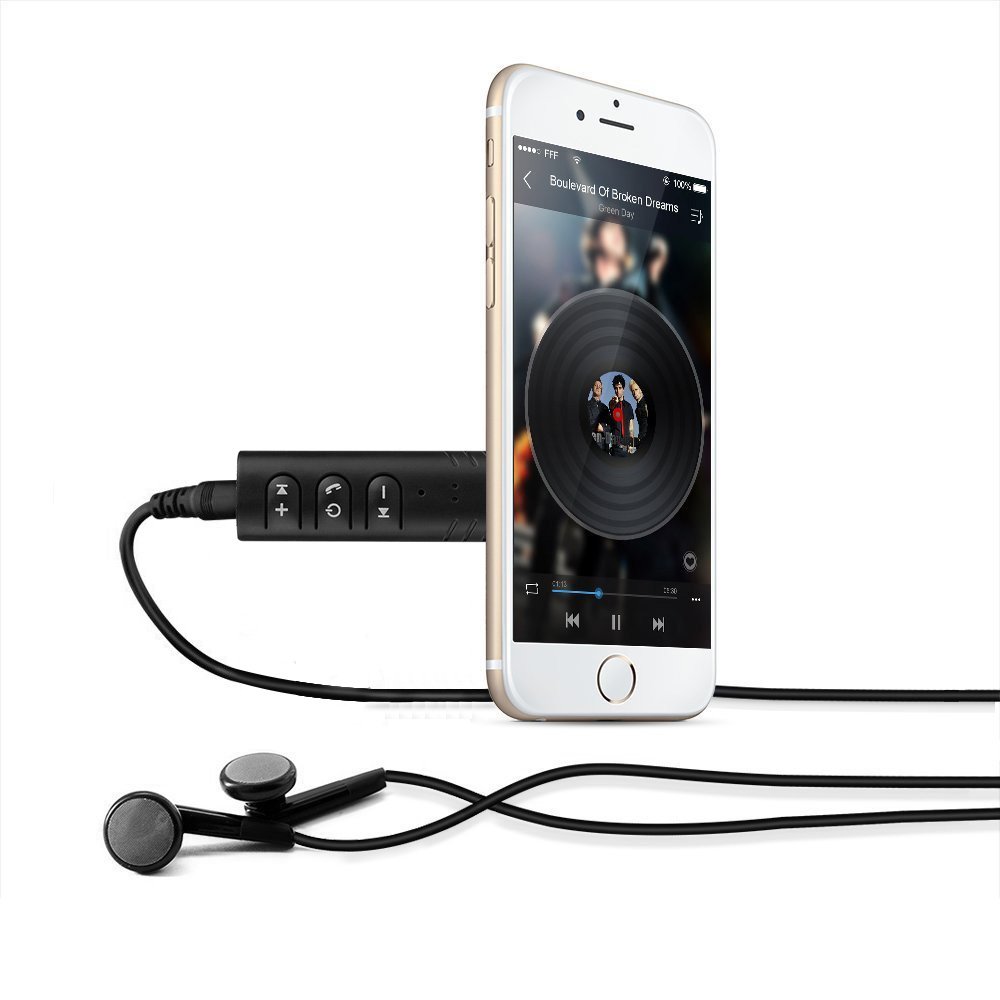 EASYIDEA Audio Bluetooth Receiver 3.5mm BT-450 Wireless AUX Car Kit Adapter Penerima Musik untuk Speaker, Headset dan Stereo Mobil, Bluetooth A2DP 10m dengan USB Mini Charging Portable - Gambar 6