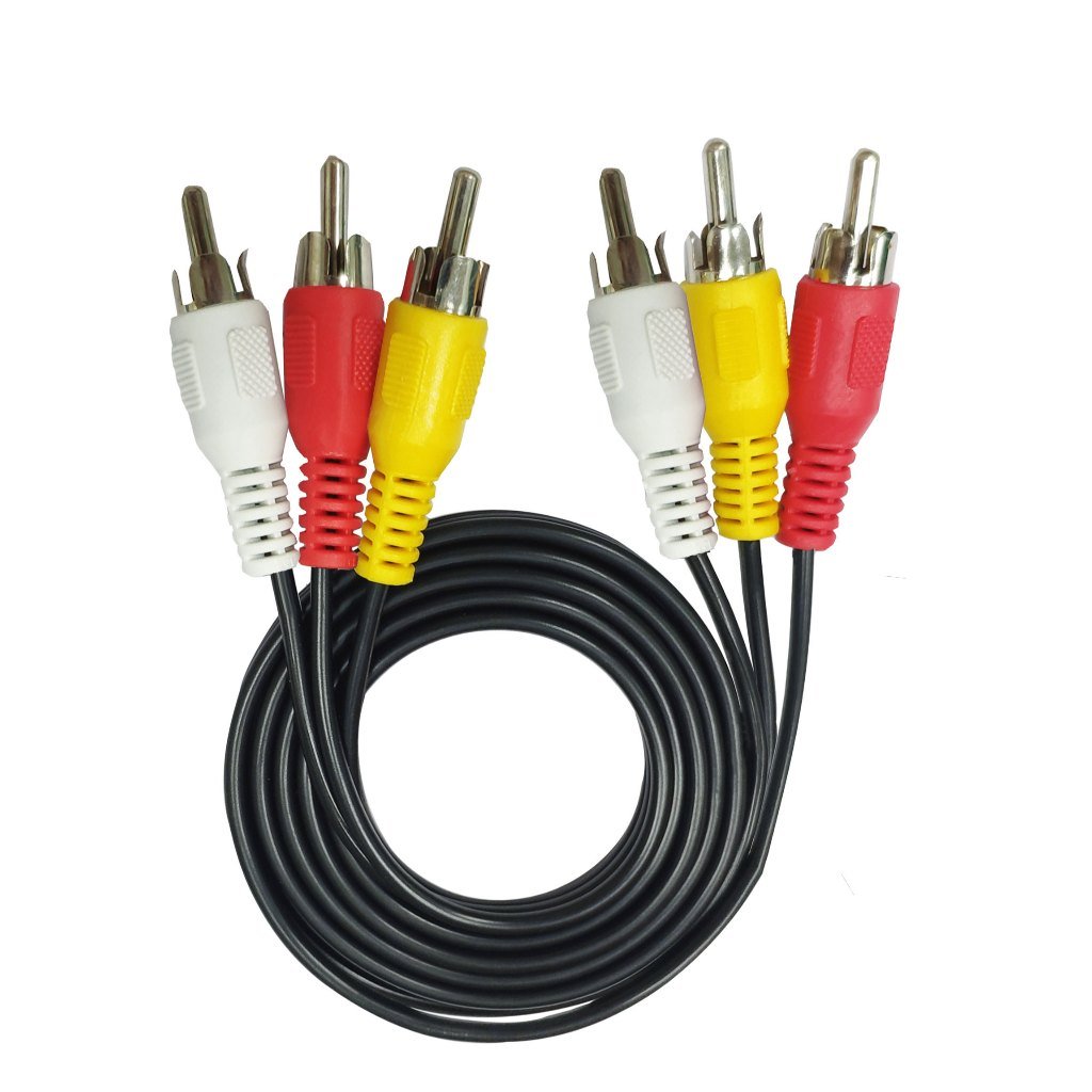 Kabel RCA 3 Male to 3 RCA Male 3 Meter Audio Video AV Merah Putih Kuning untuk TV DVD Player Media Player Speaker Aktif Amplifier Receiver Parabola Home Theater Stereo Kabel Tebal Serat Tembaga - Gambar 9