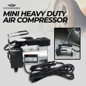 OTOHEROES Pompa Ban Mobil Kompresor Angin Mini Heavy Duty Air Compressor 12V 150 PSI Kompressor Ban Elektrik Portable Untuk Mobil Motor Sepeda Pompa Angin Darurat Ban Kempes Praktis Material Metal Kuat High Quality Alat Perkakas Otomotif Tangguh Awet - Gambar 5