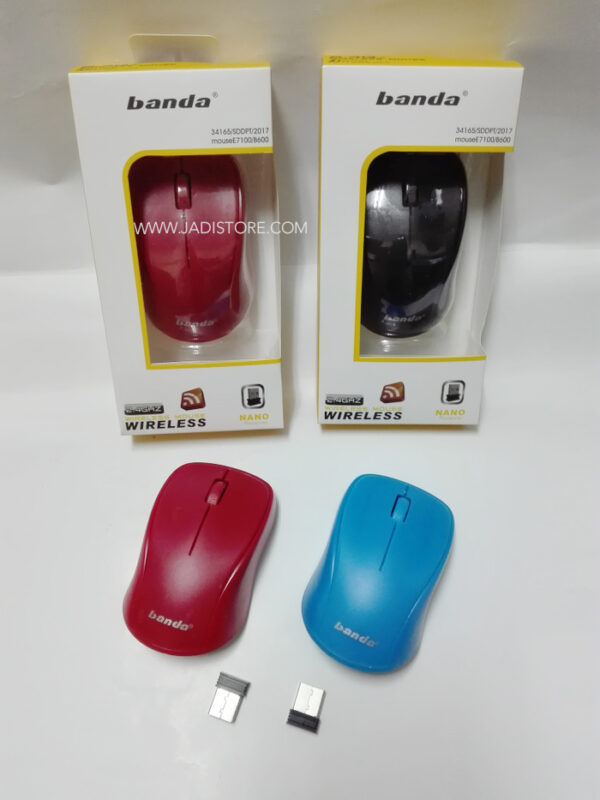 Mouse Wireless Tanpa Kabel Banda BD1100 - Gambar 2