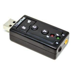 Taffware TC-03 Sound Card USB External 7.1 Channel Adapter Audio USB 2.0 3.5mm Mic Speaker Jack C-Media CM108 Plug and Play Portable dengan Volume Mute untuk PC Komputer Laptop Notebook Headset Earphone - Gambar 4