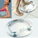 VANSTAR Timbangan Badan Digital Bulat Kaca Tempered Glass 180kg Scales Alat Ukur Berat Badan Akurat Sensor Presisi Tinggi Display LCD Auto On Off Desain Elegan Minimalis Untuk Kesehatan Diet Kamar Mandi Rumah Sakit Klinik Material Kokoh Kuat High Quality