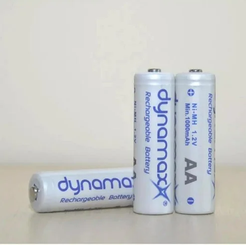 Dynamax Baterai AA 1000mAh Rechargeable Ni-Cd 1.2V White, Baterai Cas Isi Ulang untuk Senter, Mainan, Jam Dinding, Walkman, Kamera, Powerbank, Radio Portable serta Proyek dan Hobby Elektronika, Pengganti Baterai AA - Gambar 4