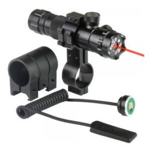 TaffLED Tactical Red Dot Laser Gun Scope JG-2 dengan Baterai dan Charger Lampu Laser Merah 301 Senter Laser Merah Kuat Laser Scope Senapan Merah Tactical Laser Sight Gun Scope Adjustable Red Dot Laser Pointer Hunting Outdoor - Gambar 3