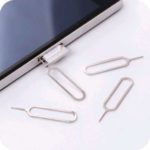 Sim Ejector Jarum Pembuka Slot Sim Card Pin Tusukan Tray Kartu SIM HP Apple iPhone Samsung Oppo Vivo Xiaomi Realme Infinix Stainless Steel Anti Karat Kuat Alat Pembuka Slot Memory Card Aksesoris Handphone Kompatibel Semua Tipe Murah Praktis