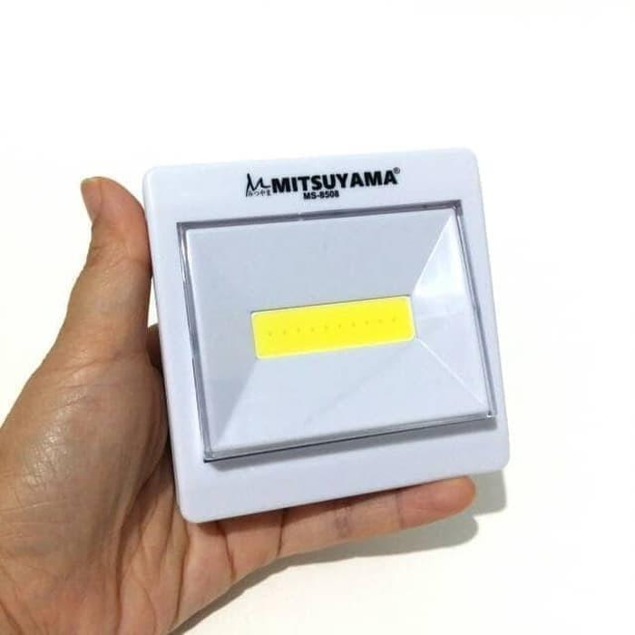 MITSUYAMA MS-8508 Lampu Tempel Emergency COB LED 10W Stick N Click Senter Dinding Tanpa Kabel Portable Penerangan Kamar Tidur Lemari Dapur Bagasi Mobil Gudang Wastafel Praktis Sangat Terang Hemat Baterai Saklar On Off Aksesoris Rumah Tangga Serbaguna - Gambar 6