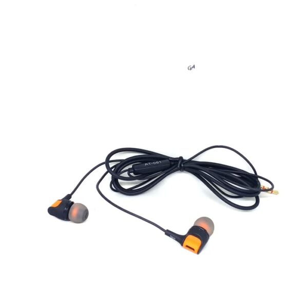 Headset Handsfree Earphone AT-081 At081 Pure Bass Extra Bass - Gambar 2