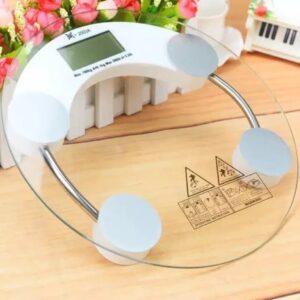 VANSTAR Timbangan Badan Digital Bulat Kaca Tempered Glass 150Kg Smart Body Scale Akurat Alat Ukur Berat Badan Dewasa Anak Monitor Kesehatan Diet Fitnes Desain Elegan Sensor Presisi Tinggi Layar LCD Baterai Awet Kuat Anti Pecah Aksesoris Kamar Mandi - Gambar 3