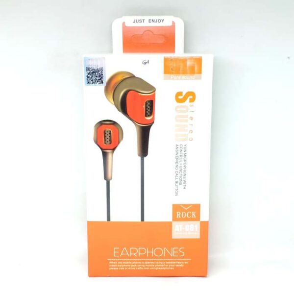 Headset Handsfree Earphone AT-081 At081 Pure Bass Extra Bass