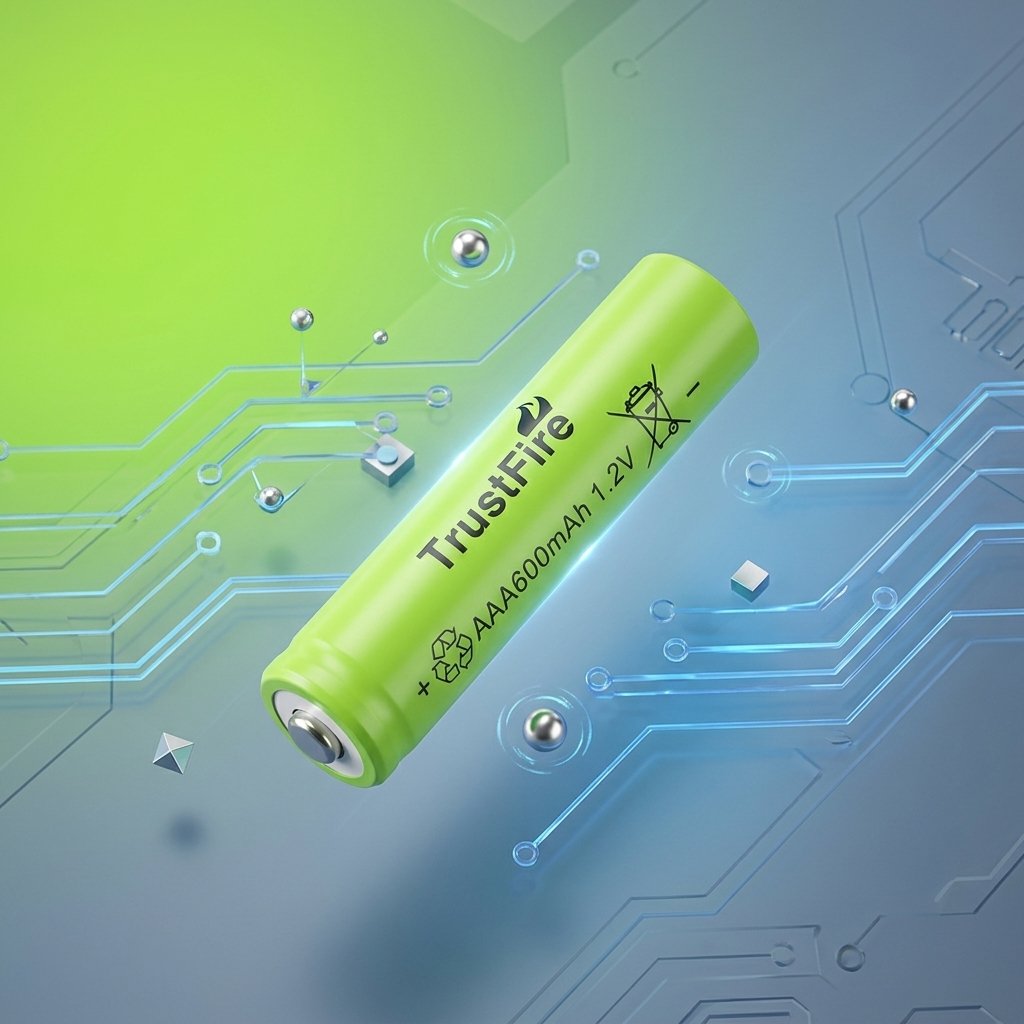 TrustFire Baterai AAA Rechargeable Ni-MH 600mAh 1.2V 1 PCS Button Top DR600 Baterai Isi Ulang untuk Remote TV AC Mainan Jam Dinding Mouse Keyboard Senter Wireless Perangkat Elektronik - Gambar 6