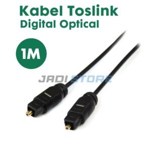 Kabel Audio Optic SPDIF Toslink 1 Meter Digital Optical Audio Cable Fiber Optic Untuk TV LED Smart TV Home Theater Soundbar Speaker PS3 PS4 Xbox DVD Blu-ray AV Receiver HiFi Audio Kabel Toslink Premium - Gambar 3