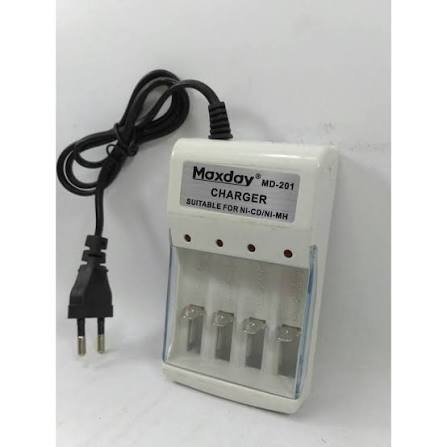 Maxday MD-201 Charger Baterai 4 Slot AA A2 AAA A3 Ni-MH Ni-CD D201 Fast Charger Battery Rechargeable dengan LED Indicator untuk Isi Ulang 4 Baterai Sekaligus Praktis Mudah Digunakan di Rumah dan Kantor - Gambar 5