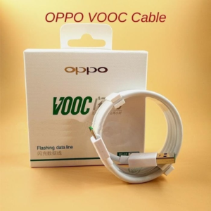 OPPO Kabel Data VOOC 4A Micro USB 7 Pin Original Flash Charge Fast Charging Kabel Charger Data Sync 1 Meter Kompatibel Find 7 Find 7A N3 R7 R7S R7 Plus F1 Plus F3 Plus R9S R11 Android Smartphone Putih Box - Gambar 4