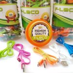 Kabel Cable Charger Fleco T-004 Micro Kabel Data Fleco Android Gepeng