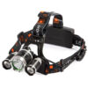 Senter Kepala Headlamp Headlight 3 LED Cree XM-L T6 + 2 XEP 10000 Lumens - Gambar 9