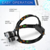 Senter Kepala Headlamp Headlight 3 LED Cree XM-L T6 + 2 XEP 10000 Lumens - Gambar 8