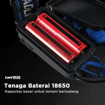 TaffLED Senter Kepala High Power Headlamp Cree XML-T6 1000 Lumens - HE60 - Black - Gambar 7