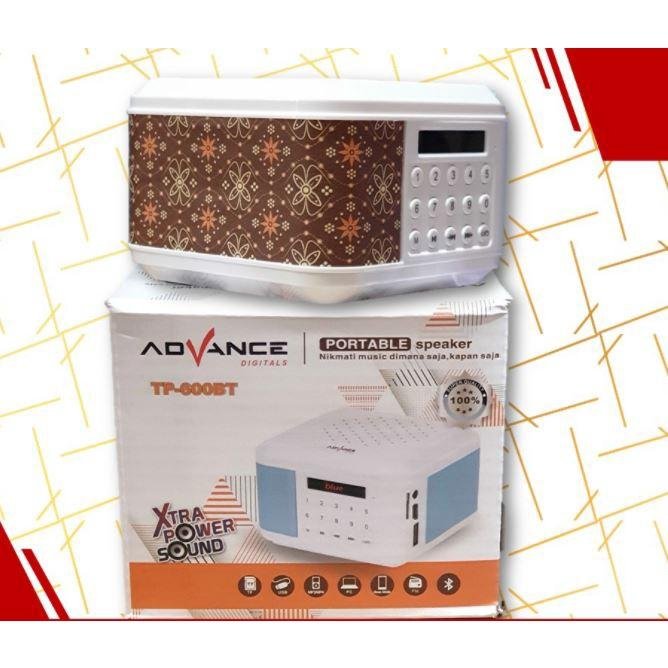 Advance TP600BT Speaker Bluetooth Portable Seri Batik Speaker Aktif Mini dengan Remote Control, FM Radio, USB dan Micro SD, Baterai Rechargeable, Suara Jernih Bertenaga untuk Rumah, Meja Kerja dan Bepergian - Gambar 6