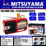 Speaker Radio Portable Mini Senter LED Mitsuyama MS-4022 MS 4022 MS4022