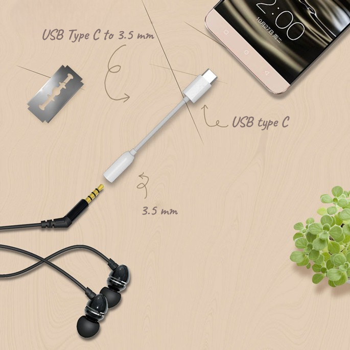 TaffSTUDIO L41 Kabel USB Type C to 3.5mm Audio Jack Converter 10cm AUX Adapter Female untuk HP Smartphone Laptop Earphone Headset Speaker Musik dan Panggilan, Kompatibel Perangkat USB-C yang Mendukung Audio - Gambar 9