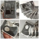 Masker Kain Scuba Korea Bahan Impor + Packing Bisa Dicuci Warna Hitam