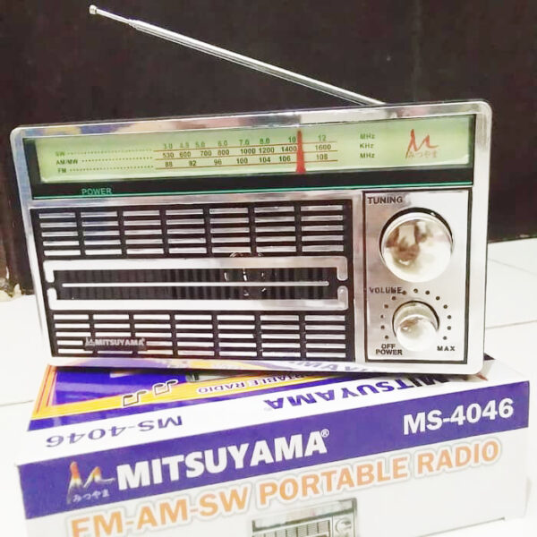 Radio Mitsuyama MS-4046 Radio Portable AC/DC Radio Klasik Jadul Radio Jaman Dulu International - Gambar 3