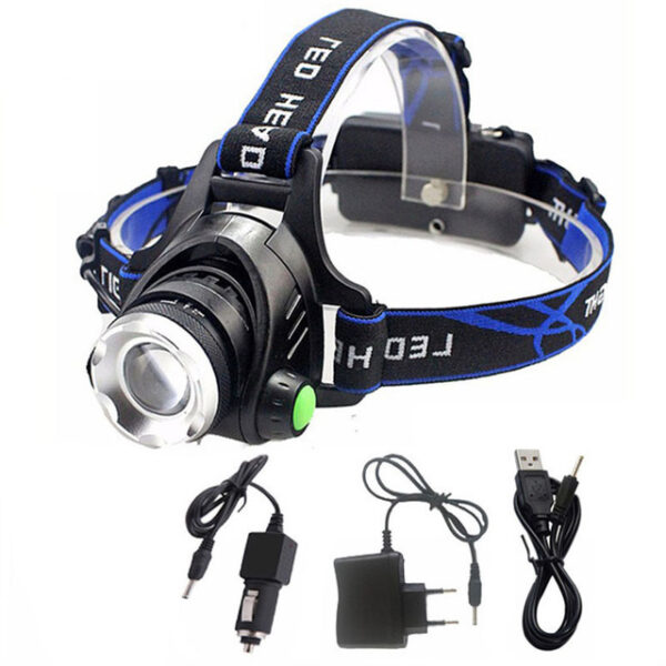 Senter Kepala Headlight Headlamp LED Cree XML T6 + Charger