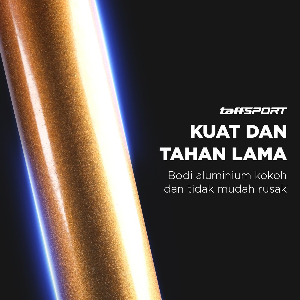 TaffSPORT Pompa Sepeda Portable Mini Gold Floor Pump Aluminium PM02 Pompa Angin Ban Sepeda Manual dengan Penjepit Frame untuk Semua Jenis Sepeda dan Bola Voli Sepak Bola Basket Praktis Tanpa Listrik - Gambar 7
