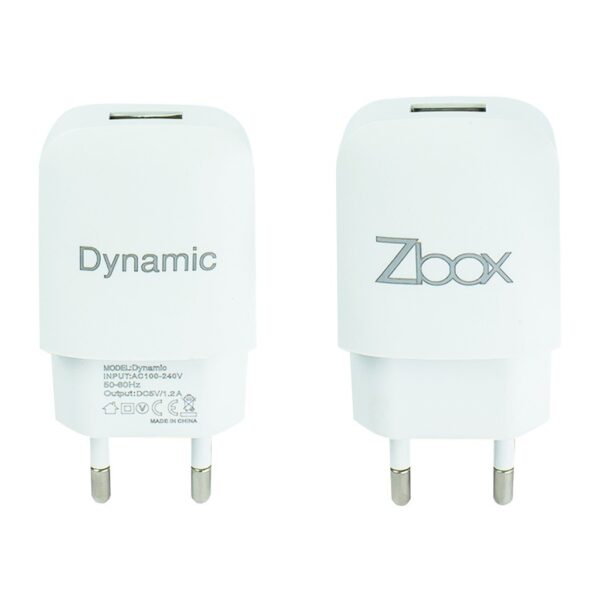 Travel Charger Batok Adaptor Charger ZBOX DYNAMIC 1.2A - Gambar 2
