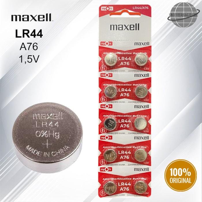 Maxell LR44 AG13 Baterai Kancing Alkaline 1.5V Coin Cell untuk Laser Pointer, Mainan, Timbangan Digital, Jam, Kalkulator dan Remote, Long Life Power Battery untuk Berbagai Perangkat Elektronik - Gambar 3