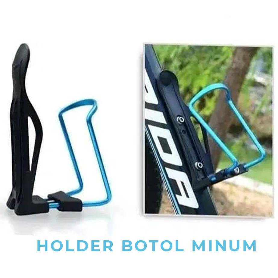 Holder Botol Minum Sepeda Adjustable Aluminium CNC, Tempat Botol Minum Elastis dengan Bantalan Plastik, Penahan Depan Agar Botol Tidak Mudah Jatuh, Cocok untuk Sepeda dan Motor, Desain Modern - Gambar 2