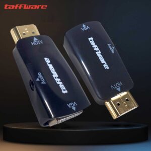 TAFFWARE S-PC-0389 Converter HDMI to VGA with Audio Jack 3.5mm Full HD 1080P Konverter Laptop ke Monitor Proyektor LED TV Sambungan Komputer ke Layar Monitor Lama Kualitas Gambar Jernih Stabil Plug and Play Kabel Adaptor Video PC Komputer High Quality Awet - Gambar 4