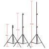 Stand Tripod Tripod Stand Portable Light Stand Tripod 200cm for Studio Lighting - Gambar 2