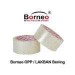 Lakban Bening Isolasi Bening Isolasi Besar OPP Borneo Bening 2" 48 mm