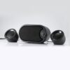 Speaker Komputer Speaker Robot RS170 Stereo Speaker with LED Black