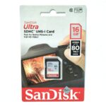 16gb SanDisk Memori Kamera SDHC UHS-1 Class 10 16GB 100Mb/s – Memory Card DSLR Canon Nikon Kamera Digital Memori 16GB SDHC CL10 UHS1 Cepat Stabil untuk Foto Video Full HD Memori Card Kamera Profesional