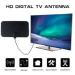 Taffware Antena TV Digital Indoor DVB-T2 25dB Grid Jack Male Plug - TFL-D139 Antena Televisi Digital Anten TV DVB-T2 4K High Gain 25dB Antena TV Indoor Outdoor Penguat Sinyal TV Digital Set Top Box STB Universal
