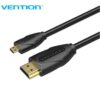 Kabel Micro HDMI Male To HDMI Male Mini HDMI to HDMI Cable Vention 1M - Gambar 2