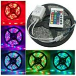 Lampu RGB LED Strip Lampu LED Strip RGB 5M 5 Meter Remote Controller